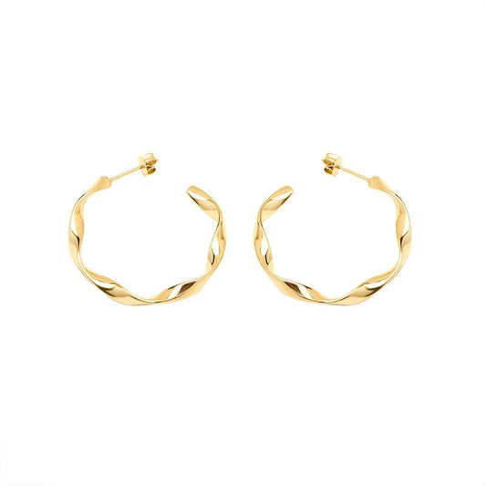 Twisted Hoop Earrings