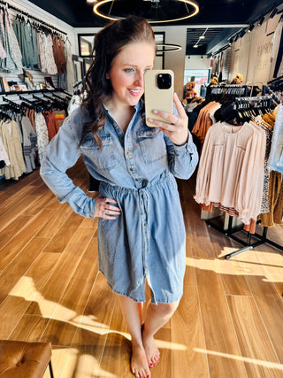 Denim Shirt Dress