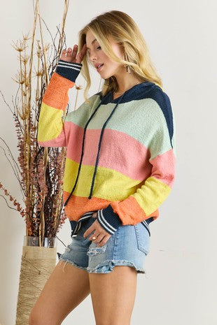 Striped Hoodie Sweater